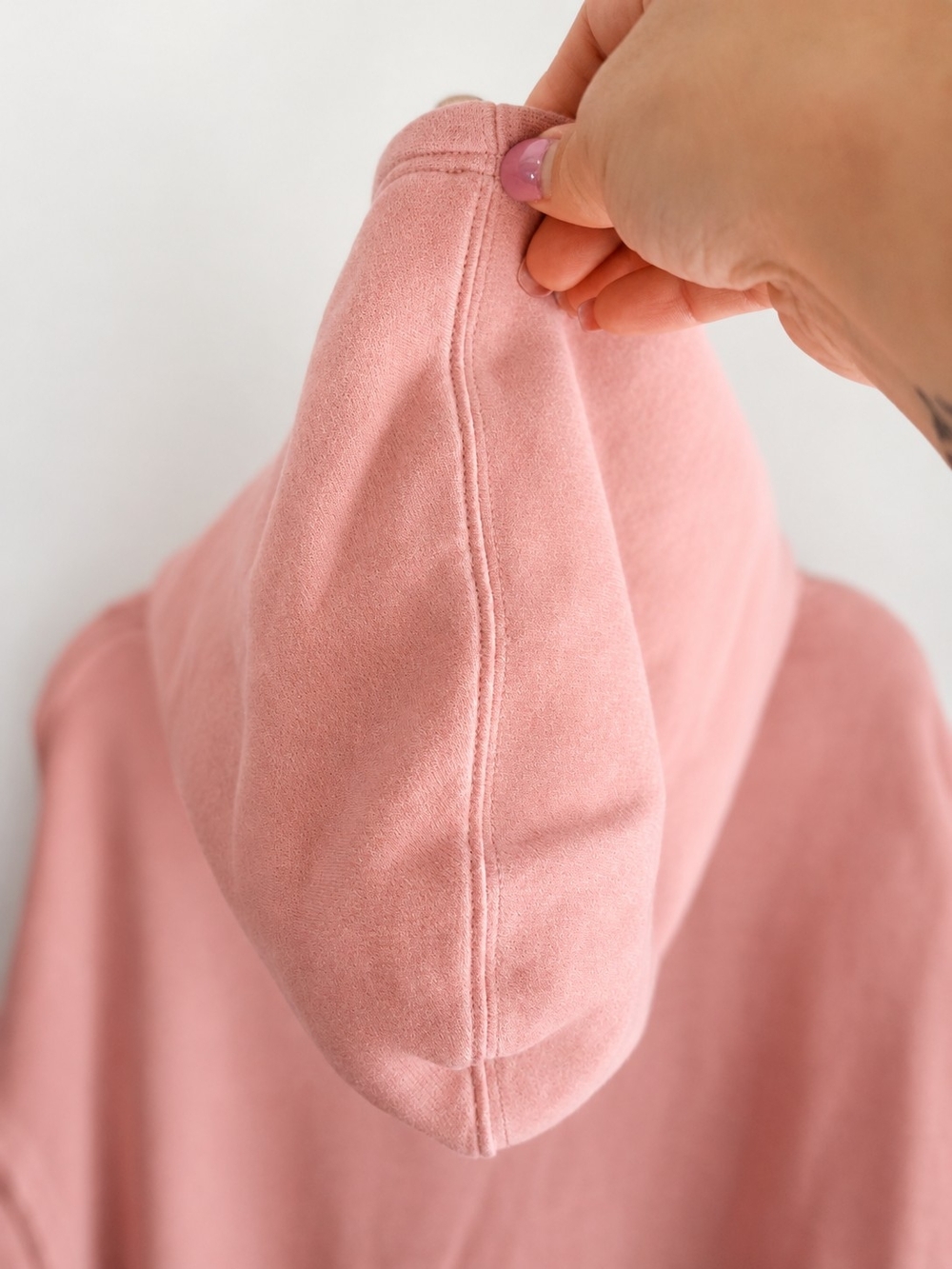 We The Free For The Win Hoodie Sweatshirt M Dusty Pink Oversized Short Sleeve FP - Picture 7 of 15